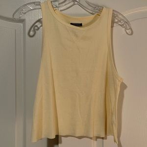 Pale yellow wild fable crop top